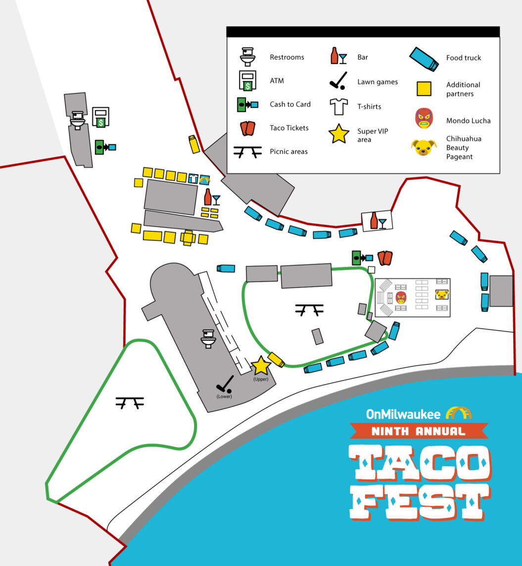 OnMilwaukee Taco Fest Map 2023 Milwaukee Taco Fest